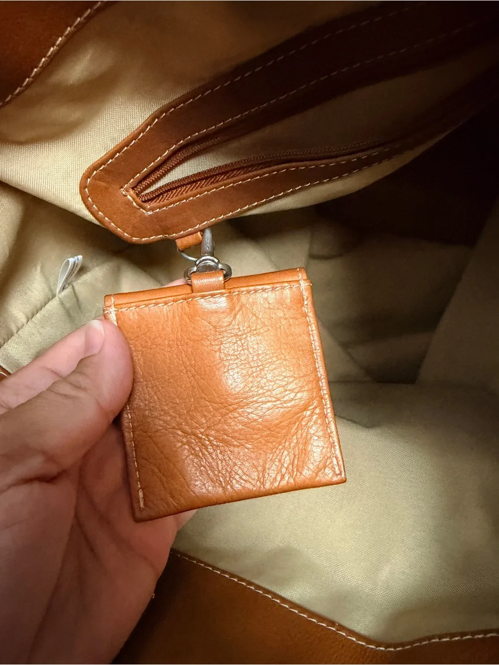 Vintage 08 Collection Leather Canvas Drawstring Field Backpack Duffel Bag